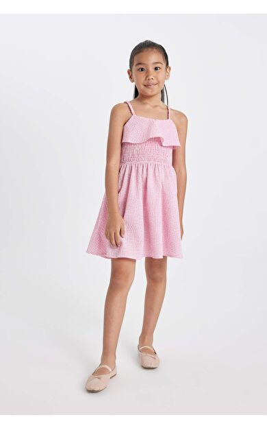 Kız Çocuk Askılı Elbise
