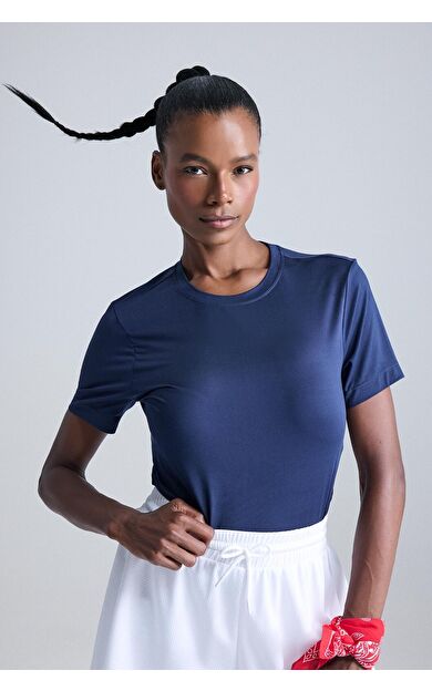 DeFacto DeFactoFit Standart Fit Bisiklet Yaka Sporcu Basic Düz Kısa Kollu Tişört D2296AX25AUNV238