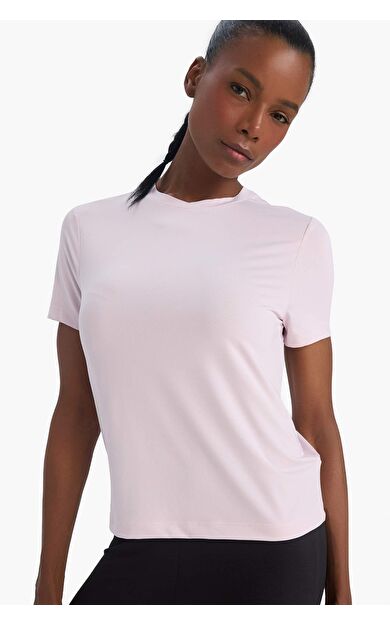 DeFacto DeFactoFit Standart Fit Bisiklet Yaka Basic Düz Sporcu Kısa Kollu Tişört