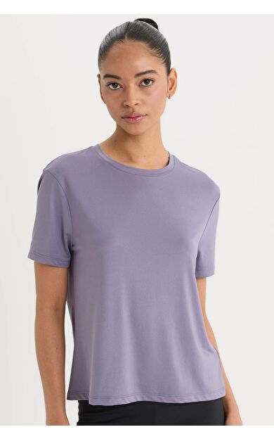 DeFactoFit Standart Fit Bisiklet Yaka Sporcu Kısa Kollu Tişört D2296AX25SPPR505