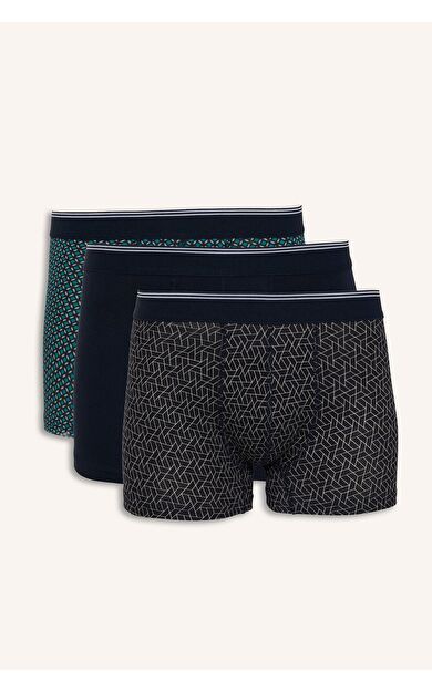DeFacto Regular Fıt Baskılı 3'lü Boxer
