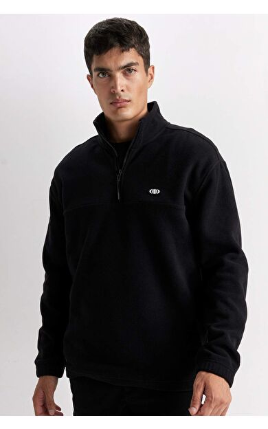 DeFacto Relax Fit Dik Yaka Polar Sweatshirt