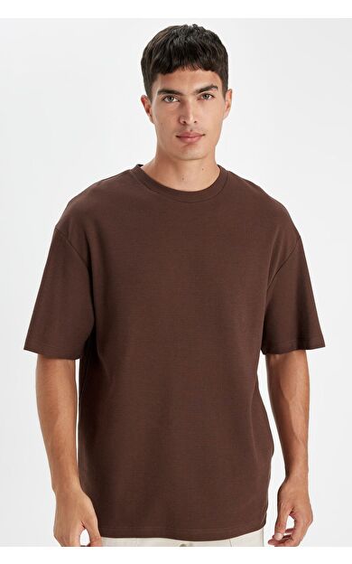 DeFacto DeFactoFit Relax Fit Bisiklet Yaka Kısa Kollu Tişört D2531AX24AUBN497