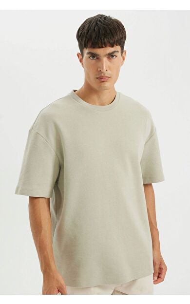 DeFacto DeFactoFit Relax Fit Bisiklet Yaka Kısa Kollu Tişört D2531AX24AUKH478