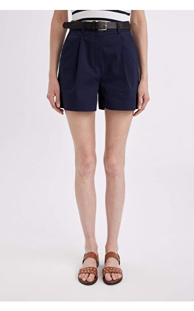 DeFactoFit Chino Yüksek Bel Kısa Paça Şort D2603AX24SMNV240