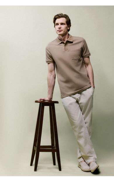DeFacto %100 Pamuk Slim Fit Pantolon Bej