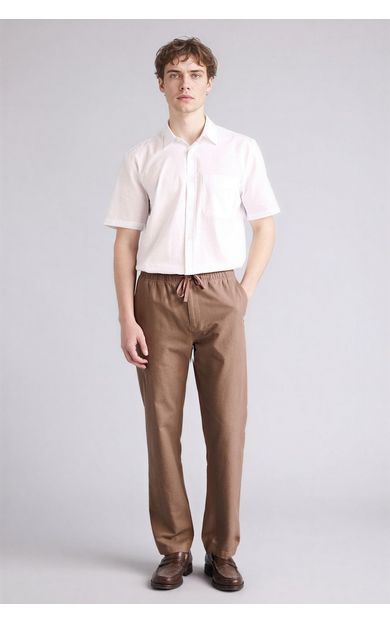 DeFacto %100 Pamuk Slim Fit Pantolon Kahve
