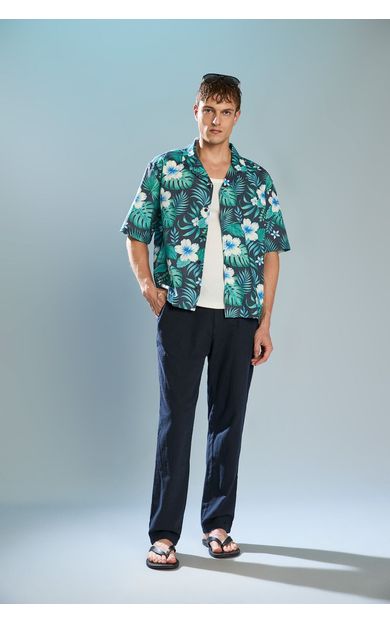 DeFacto %100 Pamuk Slim Fit Pantolon Lacivert