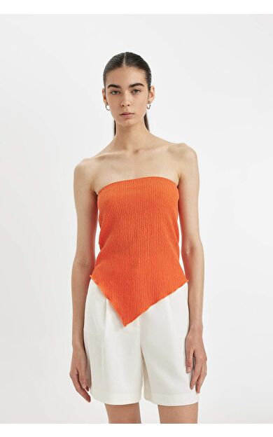 Slim Fit Straplez Bürümcük Atlet