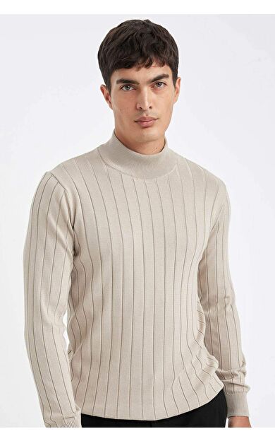 DeFacto Standart Fit Balıkçı Yaka Triko Kazak D2943AX24AUBG74