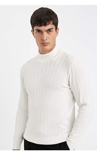 DeFacto Standart Fit Balıkçı Yaka Triko Kazak D2943AX24AUER139