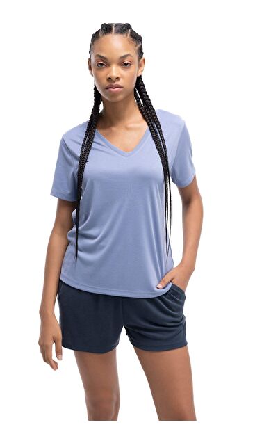 DeFactoFit Standart Fit V Yaka Sporcu Modal Kısa Kollu Tişört