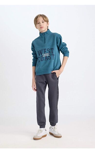 DeFacto Erkek Çocuk Regular Fit Beli Paçası Lastikli Kalın Eşofman Altı