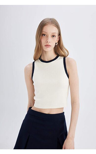 DeFactoFit Fitted Halter Yaka Atlet D3105AX24SMER105