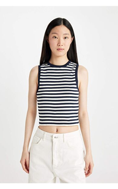 DeFactoFit Fitted Halter Yaka Atlet D3106AX24SMNV131