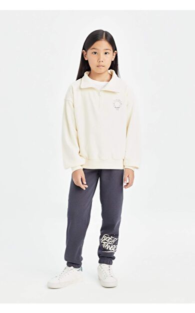 DeFacto Kız Çocuk Baskılı Jogger Eşofman Altı D3208A824WNAR31