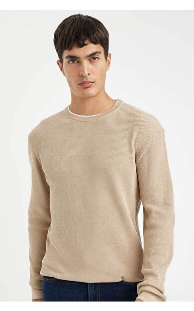 DeFacto Relax Fit Bisiklet Yaka Triko Kazak D3290AX24AUBG300