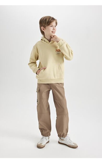 DeFacto Erkek Çocuk Jogger Paça Pelüş Polar Astarlı Pantolon D3460A824WNBG315
