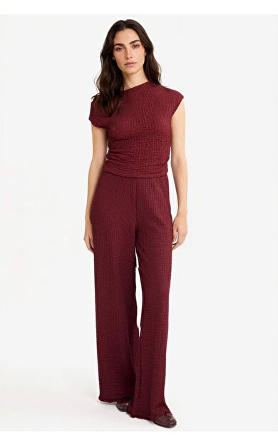 DeFacto Wide Leg Bürümcük Trousers D3570AX25AUBR237