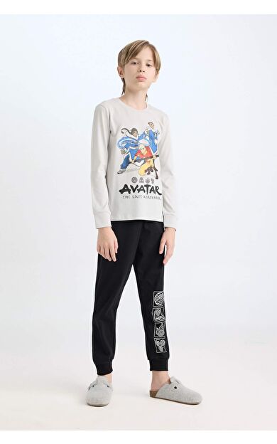 Erkek Çocuk Avatar the Last Airbender Regular Fit Uzun Kollu Üst Uzun Alt Pijama Takımı