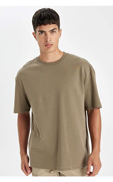 DeFacto DeFactoFit Relax Fit Bisiklet Yaka Kısa Kollu Tişört D3673AX24AUKH177