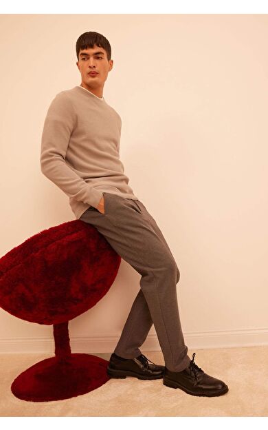 DeFacto Tailored Regular Fit Düz Paça Cepli Pantolon D3707AX24AUAR167