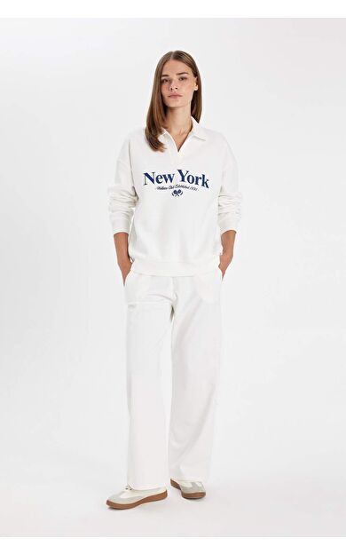 DeFacto DeFactoFit Wide Leg Cepli Eşofman Altı D3759AX24AUER105