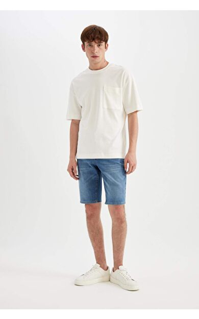 Regular Fit Jean Bermuda Şort D3988AX24SMNM28