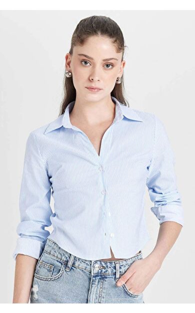 DeFacto Fitted Bengalin Uzun Kollu Gömlek