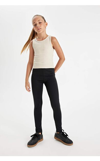 DeFacto Kız Çocuk Standart Boy Tayt D4068A824WNBK81