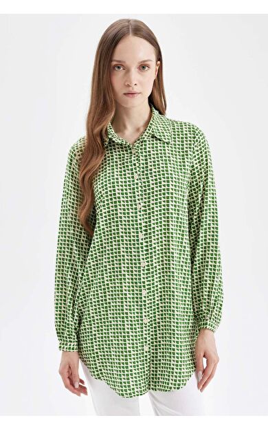 DeFacto Regular Fit Uzun Kollu Tunik