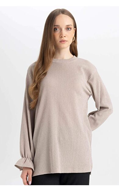 DeFacto Regular Fit Uzun Kollu Tunik