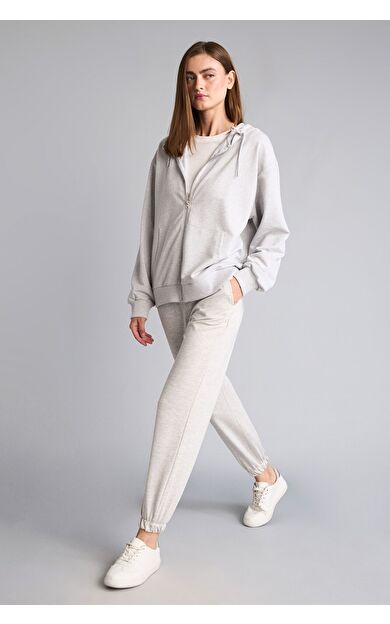 DeFacto Jogger Fıt Basıc Düz Sweatshirt Kumaşı Pantolon