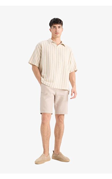 DeFacto %100 Pamuk Bermuda Şort D4268AX25SMBG106