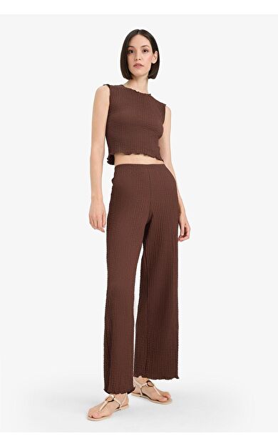 DeFacto Wide Leg Geniş Paça Bürümcük Pantolon D4415AX25SPBN341