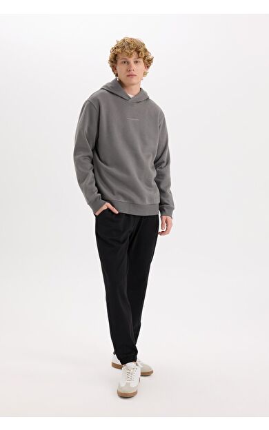 DeFacto Regular Fit Eşofman Altı Cepli Basic Düz Beli Bağcıklı Lastikli Paça D4416AX25SPBK81