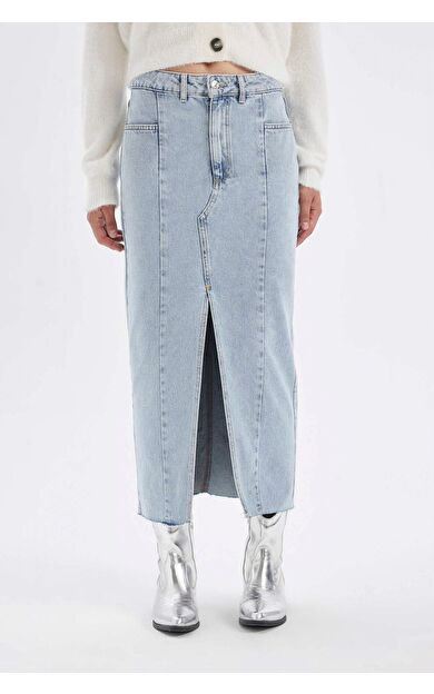 DeFacto Fashion Fit Jean Uzun Boy Etek