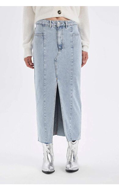 DeFacto Fashion Fit Jean Uzun Boy Etek