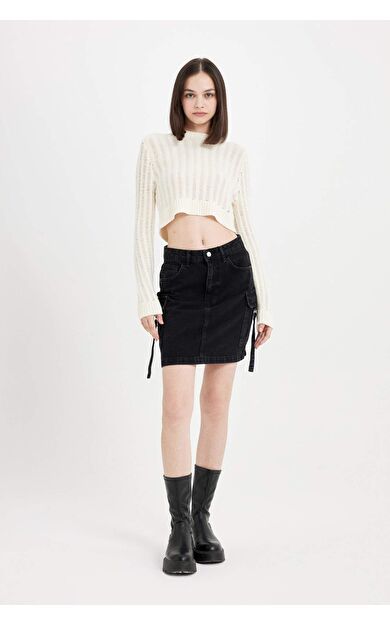 DeFacto Fashion Fit Jean Mini Etek