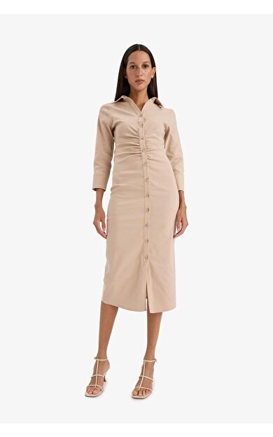 Bengalin Kısa Kollu Elbise