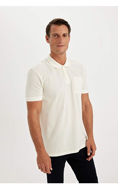 DeFactoFit New Regular Fit Kısa Kollu Pike Polo Tişört D4610AX24SMER98