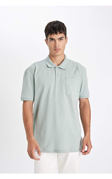 DeFacto DeFactoFit New Regular Fit Kısa Kollu Pike Polo Tişört D4610AX24SMGR488