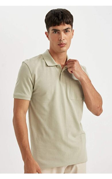 DeFactoFit New Regular Fit Kısa Kollu Pike Polo Tişört D4610AX24SMKH478