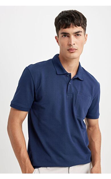 DeFacto DeFactoFit New Regular Fit Kısa Kollu Pike Polo Tişört D4610AX24SMNV241