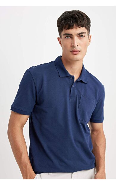 DeFacto DeFactoFit New Regular Fit Kısa Kollu Pike Polo Tişört D4610AX24SMNV241