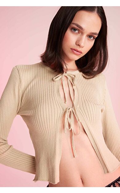 DeFacto DeFactoFit Slim Fit Bisiklet Yaka Hırka