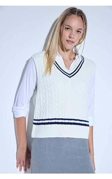 Okula Dönüş Coool Regular Fit V Yaka Yelek