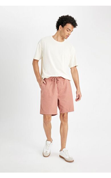 DeFacto DeFactoFit Relax Fit Gabardin Bermuda Şort D4697AX24HSBN569