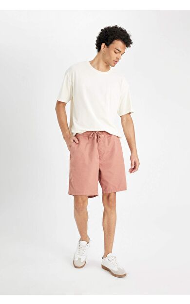 DeFacto DeFactoFit Relax Fit Gabardin Bermuda Şort D4697AX24HSBN569