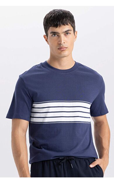 DeFacto Regular Fit Bisiklet Yaka Kısa Kollu Tişört D4798AX24AUNV163